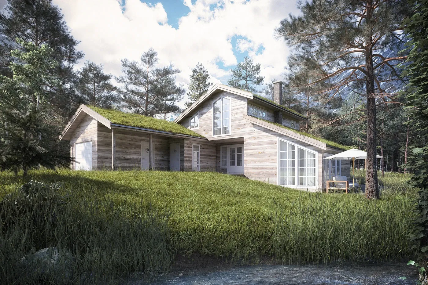Norwegian log cabin, 2013, one of our first works.